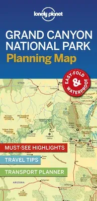 Lonely Planet Grand Canyon National Park Planning Map 1