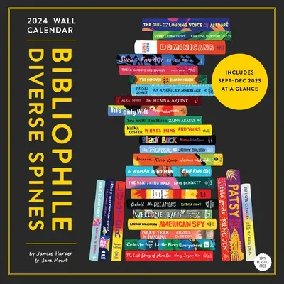 Bibliophile Diverse Spines 2024 Wall Calendar