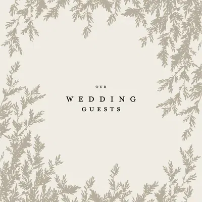 Wedding Guest Book: An Heirloom-Quality Guest Book with Foil Accents and Hand-Drawn Illustrations