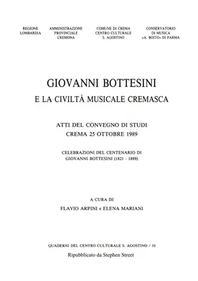 Giovanni Bottesini e la Civiltà Musicale Cremasca