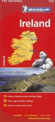 Michelin Ireland Road and Tourist Map