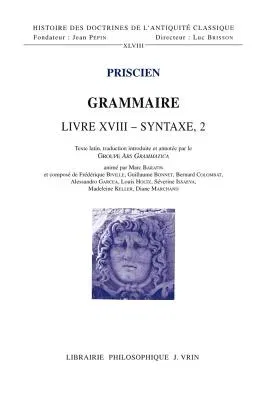 Grammaire Livre XVIII: Syntaxe 2