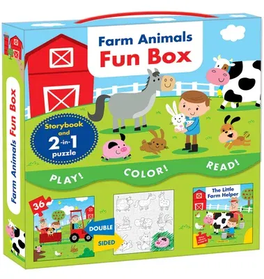 Farm Animals Fun Box: Includes a Storybook and a 2-In-1 Puzzle