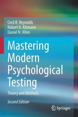 Mastering Modern Psychological Testing: Theory and Methods (2021)