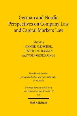 German and Nordic Perspectives on Company Law and Capital Markets Law