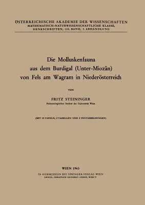 Die Molluskenfauna Aus Dem Burdigal (Unter-Miozän) Von Fels Am Wagram in Niederösterreich