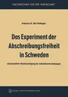 Das Experiment Der Abschreibungsfreiheit in Schweden (1961)