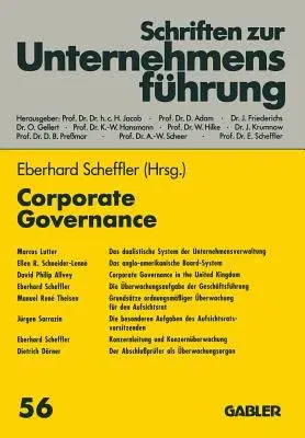 Corporate Governance (Softcover Reprint of the Original 1st 1995)