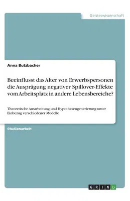 Beeinflusst das Alter von Erwerbspersonen die Ausprägung negativer Spillover-Effekte vom Arbeitsplatz in andere Lebensbereiche?: Theoretische Ausarbei