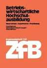 Betriebswirtschaftliche Hochschulausbildung (1982)