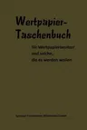 Wertpapier Taschenbuch (1972)