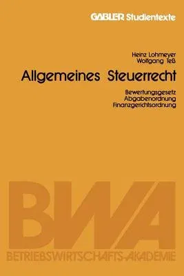 Allgemeines Steuerrecht (1983)