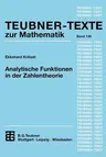 Analytische Funktionen in Der Zahlentheorie (2000)