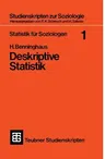 Statistik Für Soziologen 1: Deskriptive Statistik (7. Aufl. 1982)