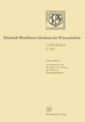 Geisteswissenschaften: Vorträge - G 265 (1983)