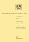 Nordrhein-Westfälische Akademie Der Wissenschaften: Natur-, Ingenieur- Und Wirtschaftswissenschaften Vorträge - N 431 (1997)