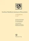 Nordrhein-Westfälische Akademie Der Wissenschaften: Natur-, Ingenieur- Und Wirtschaftswissenschaften Vorträge - N 447 (2000)