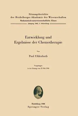 Entwicklung Und Ergebnisse Der Chemotherapie (1948)