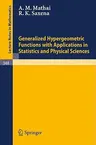 Generalized Hypergeometric Functions with Applications in Statistics and Physical Sciences (1973)