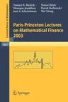 Paris-Princeton Lectures on Mathematical Finance 2003 (2004)