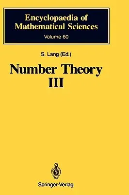 Number Theory III: Diophantine Geometry (1991)