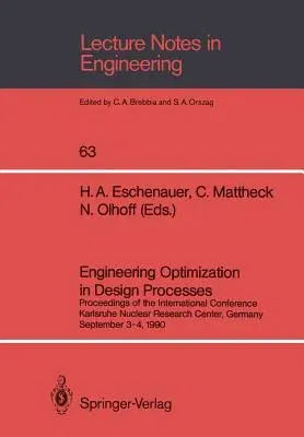 Engineering Optimization in Design Processes: Proceedings of the International Conference, Karlsruhe Nuclear Research Center, Germany, September 3-4,