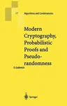 Modern Cryptography, Probabilistic Proofs and Pseudorandomness (1999)