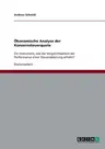 Ökonomische Analyse der Konzernsteuerquote: Ein Instrument, das die Vergleichbarkeit der Performance einer Steuerabteilung erhöht?