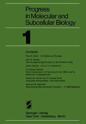 Progress in Molecular and Subcellular Biology (Softcover Reprint of the Original 1st 1969)