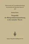 Preispolitik Der Mehrproduktenunternehmung in Der Statischen Theorie (Softcover Reprint of the Original 1st 1970)