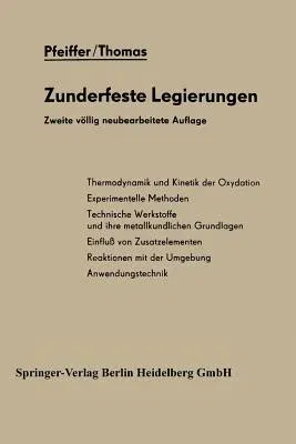 Zunderfeste Legierungen (2. Aufl. 1963. Softcover Reprint of the Original 2nd 1963)