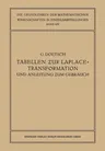 Tabellen Zur Laplace-Transformation Und Anleitung Zum Gebrauch (1947)