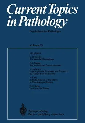 Current Topics in Pathology / Ergebnisse Der Pathologie (Softcover Reprint of the Original 1st 1971)