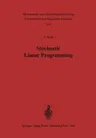 Stochastic Linear Programming (Softcover Reprint of the Original 1st 1976)