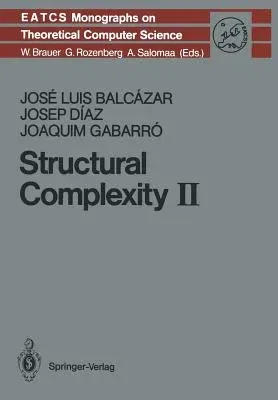 Structural Complexity II (Softcover Reprint of the Original 1st 1990)