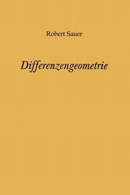 Differenzengeometrie (Softcover Reprint of the Original 1st 1970)