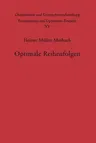 Optimale Reihenfolgen (Softcover Reprint of the Original 1st 1970)