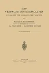 Das Versagen Des Kreislaufes: Dynamische Und Energetische Ursachen (1927)