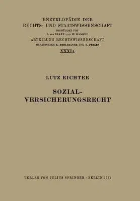 Sozialversicherungsrecht (1931)