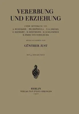 Vererbung Und Erziehung (1930)