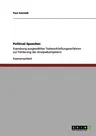 Political Speeches: Erprobung ausgewählter Texterschließungsverfahren zur Förderung der Analysekompetenz