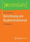 Berechnung Von Baukonstruktionen: Ein Überblick (2015)