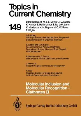 Molecular Inclusion and Molecular Recognition -- Clathrates II (Softcover Reprint of the Original 1st 1988)