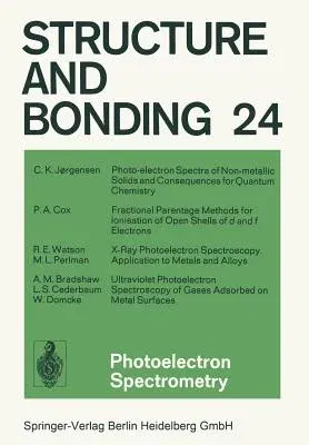 Photoelectron Spectrometry (Softcover Reprint of the Original 1st 1975)