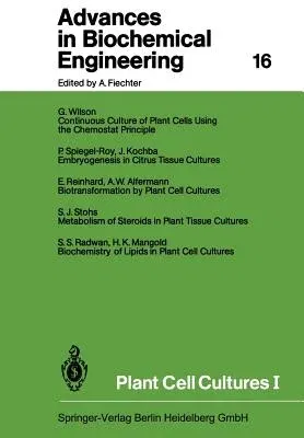 Plant Cell Cultures I (Softcover Reprint of the Original 1st 1980)