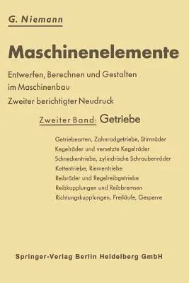 Maschinenelemente (2. Aufl. 1960)