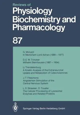 Reviews of Physiology, Biochemistry and Pharmacology (Softcover Reprint of the Original 1st 1980)