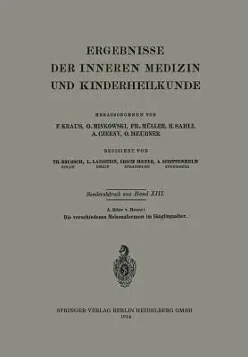 Die Verschiedenen Melaenaformen Im Säuglingsalter (1914)