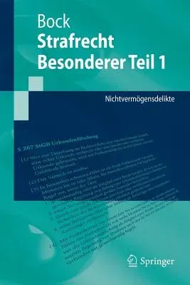 Strafrecht Besonderer Teil 1: Nichtvermögensdelikte (1. Aufl. 2018)