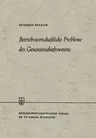 Betriebswirtschaftliche Probleme Des Genossenschaftswesens (Softcover Reprint of the Original 1st 1962)